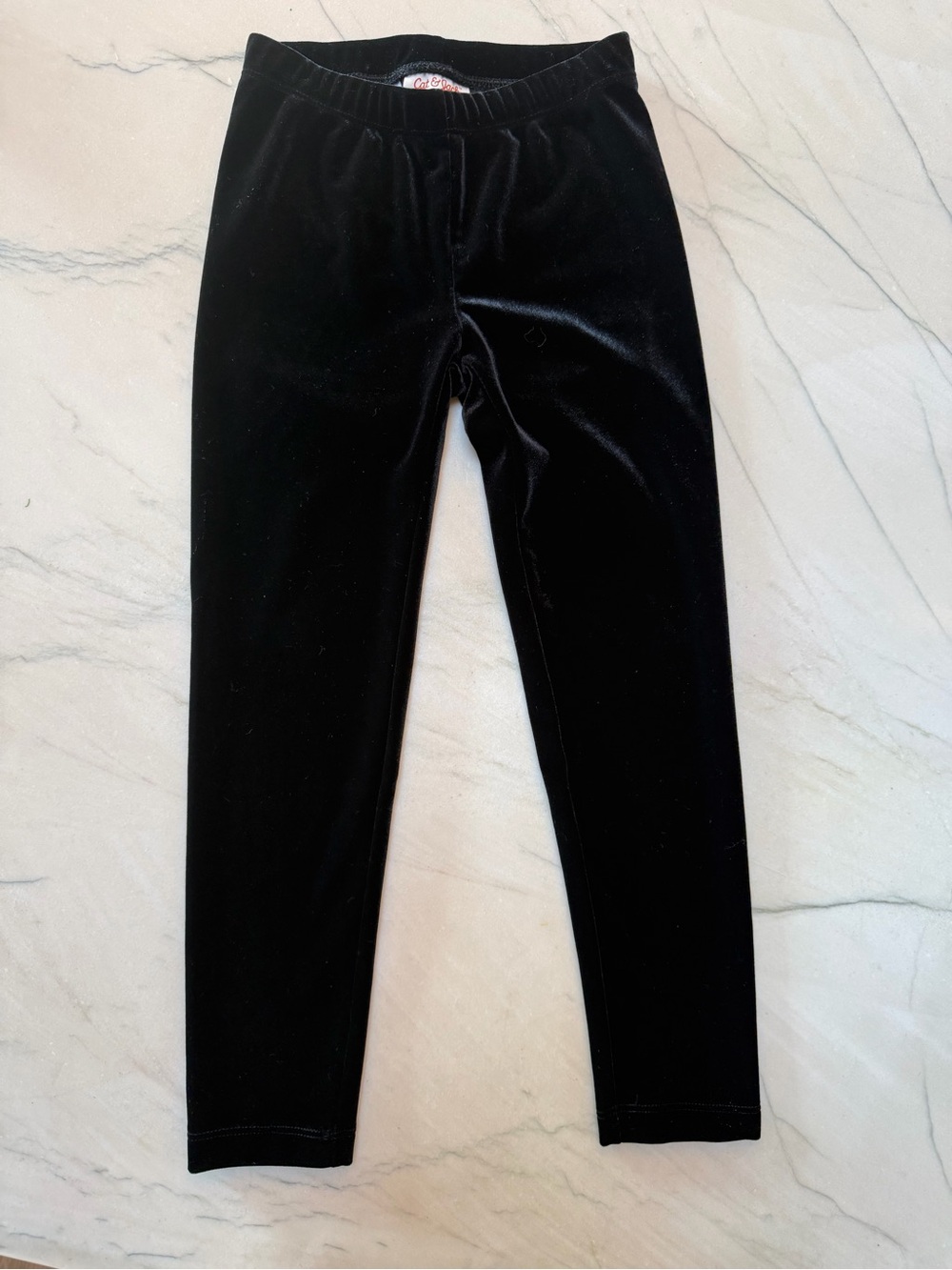 Cat & Jack Black Velvet Leggings